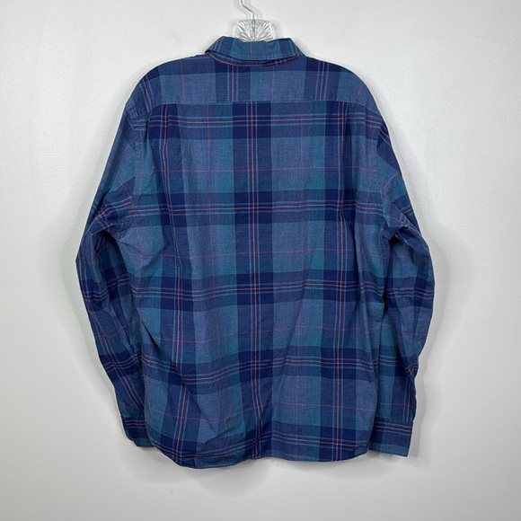 J. Crew Blue Plaid Casual Button Down 100% Cotton Shirt Men's Size Extra Large - Picture 7 of 7